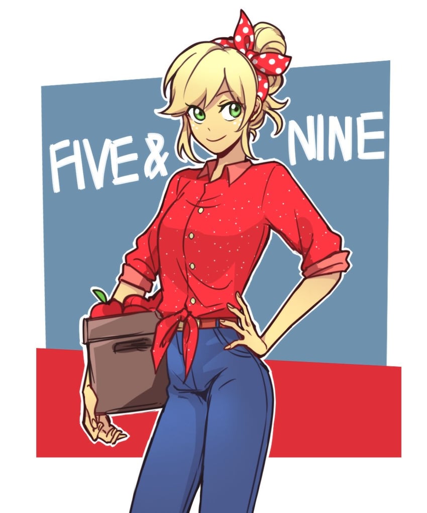 applejack (my little pony and 2 more) drawn by dcon_34