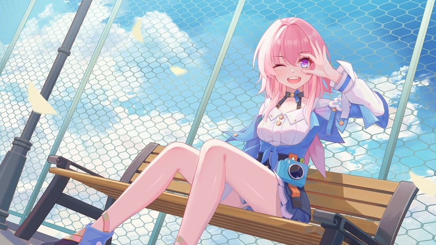 march 7th (honkai and 1 more) drawn by aley_lin