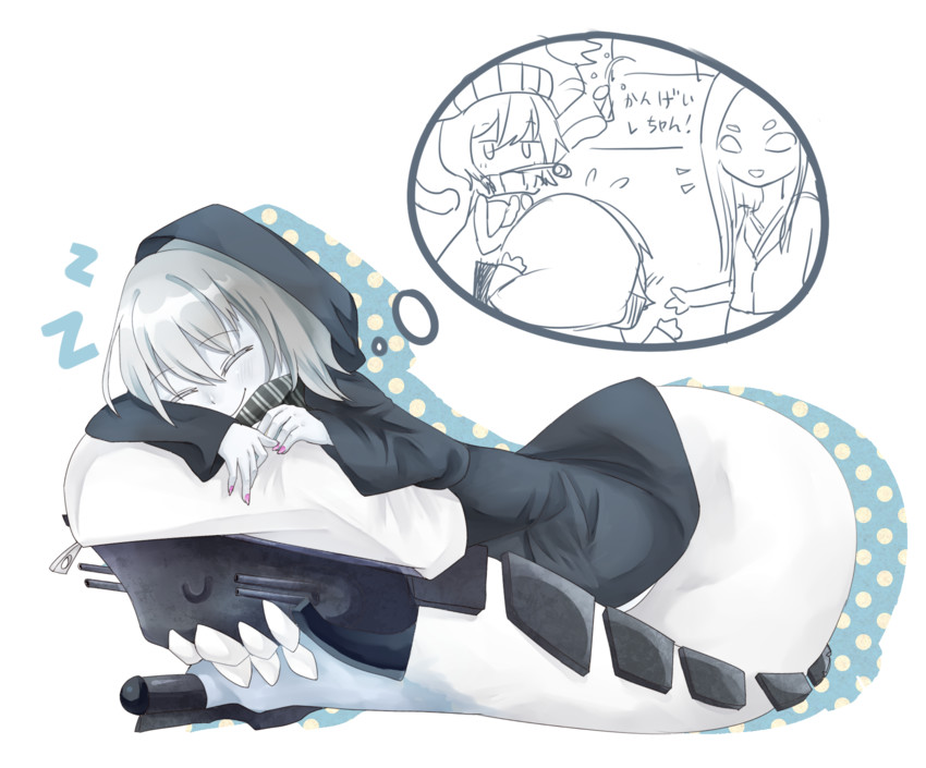 wo-class aircraft carrier, re-class battleship, and ru-class battleship (kantai collection) drawn by pasu