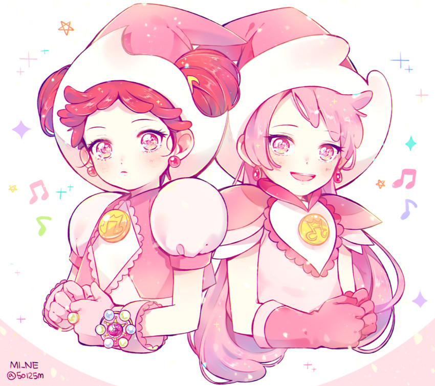 harukaze doremi and fami (ojamajo doremi) drawn by mi_ne