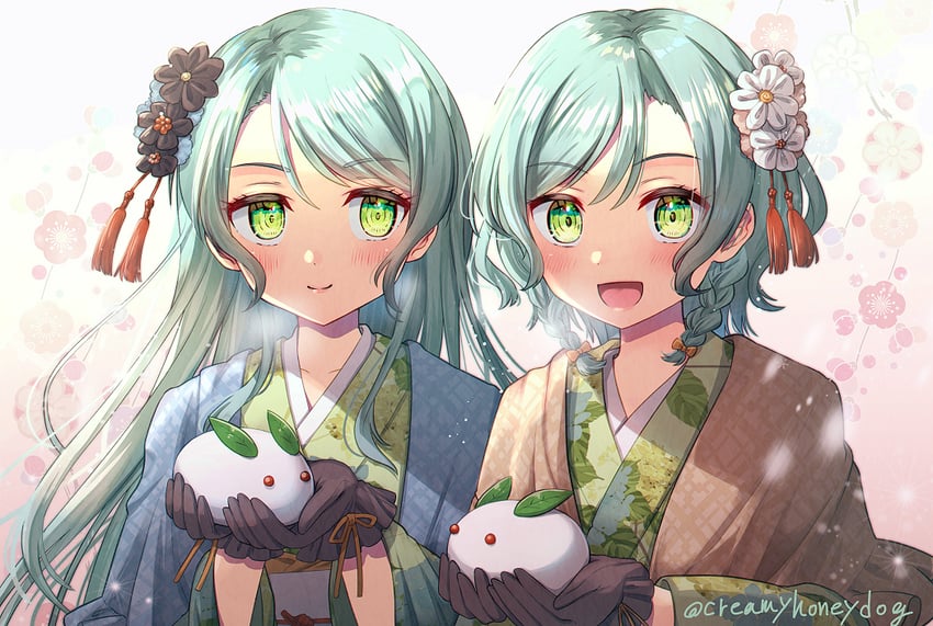 hikawa sayo and hikawa hina (bang dream!) drawn by shindoi_akio