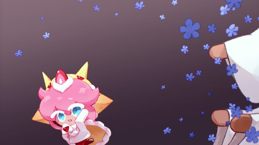 strawberry crepe cookie (cookie run and 1 more) drawn by b4c5ce