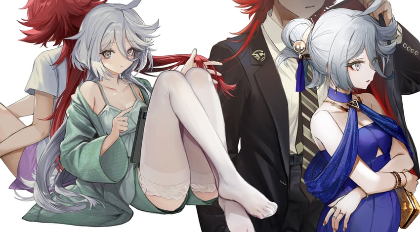 suletta mercury and miorine rembran (gundam and 1 more) drawn by veerinly
