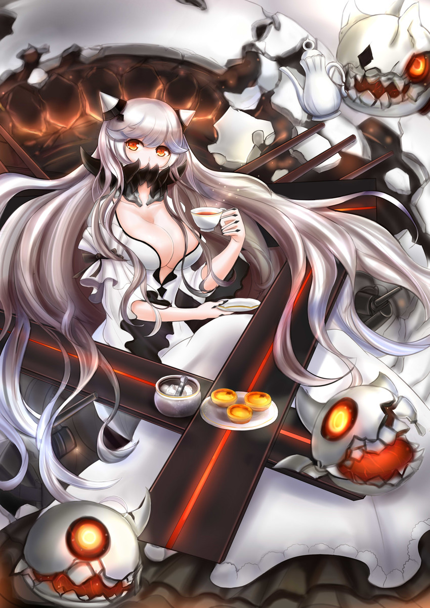 enemy aircraft and midway princess (kantai collection) drawn by nigel.k