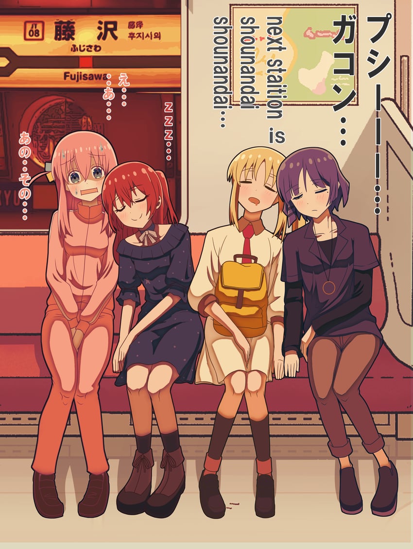 gotoh hitori, kita ikuyo, ijichi nijika, and yamada ryo (bocchi the rock!) drawn by pappet3104518