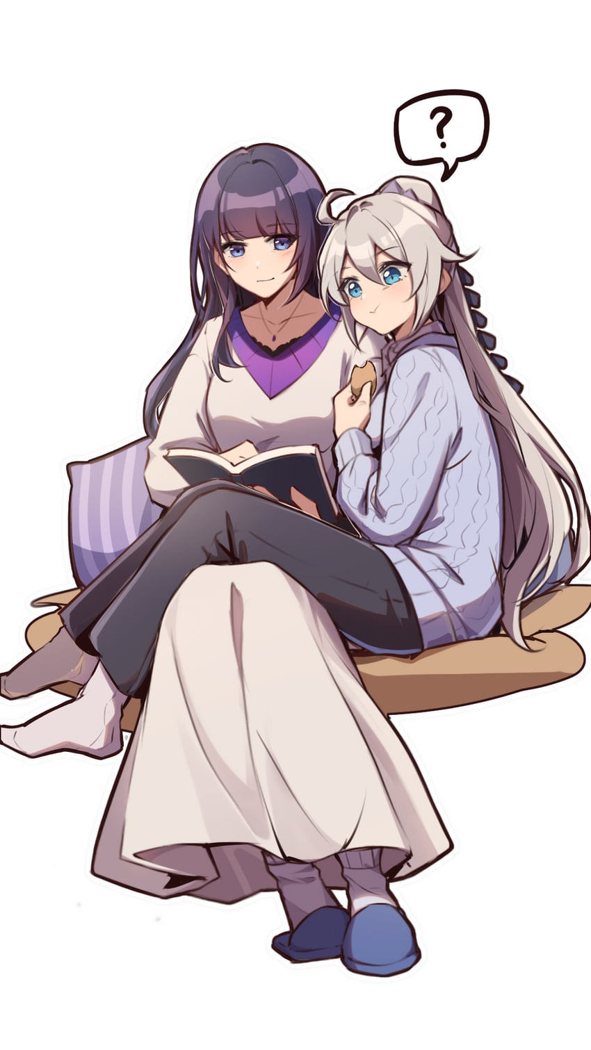 kiana kaslana and raiden mei (honkai and 1 more) drawn by xinzhizhu