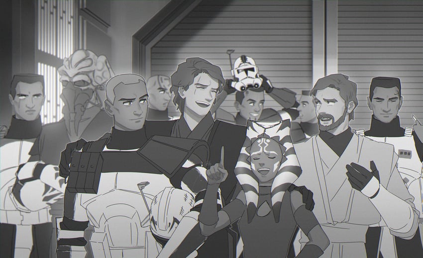 ahsoka tano, obi-wan kenobi, anakin skywalker, captain rex, commander cody, and 4 more (star wars and 1 more) drawn by 0109_(artist)