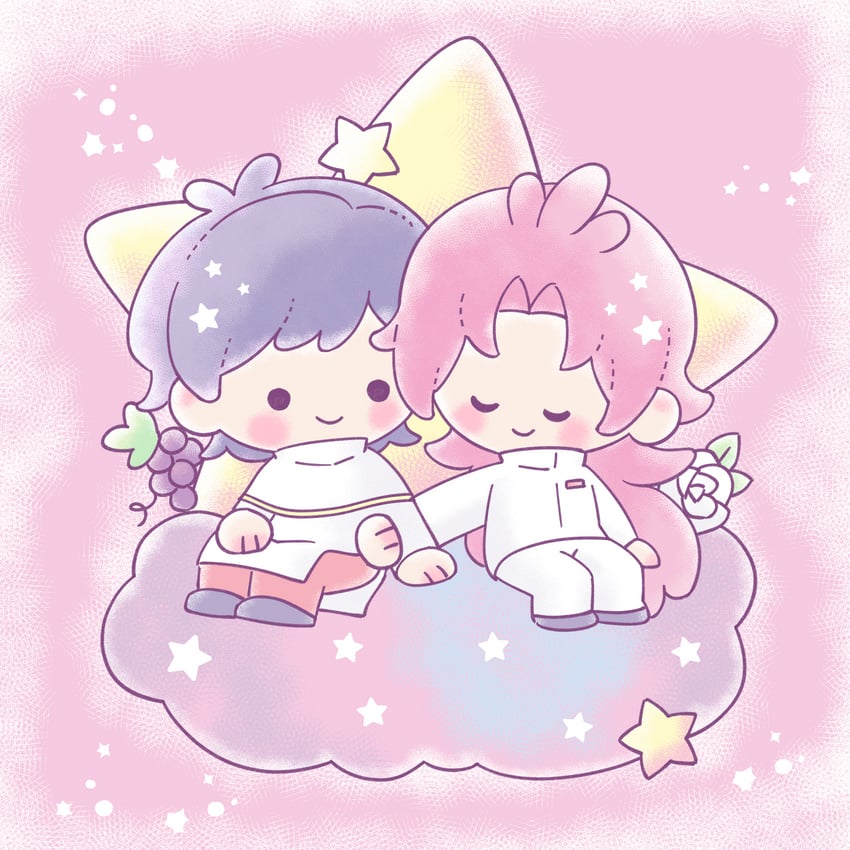 hatsutori hajime and utsugi noriyuki (saibou shinkyoku and 2 more) drawn by riko_shinkai