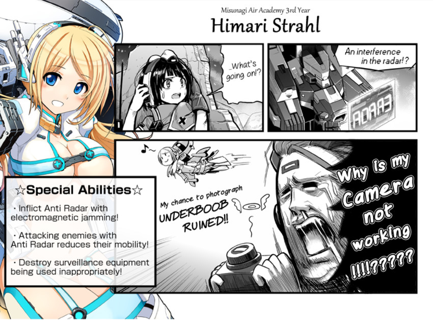 nora schneid, himari strahl, herr victor, and aquila (cosmic break) drawn by wakaba_sprout