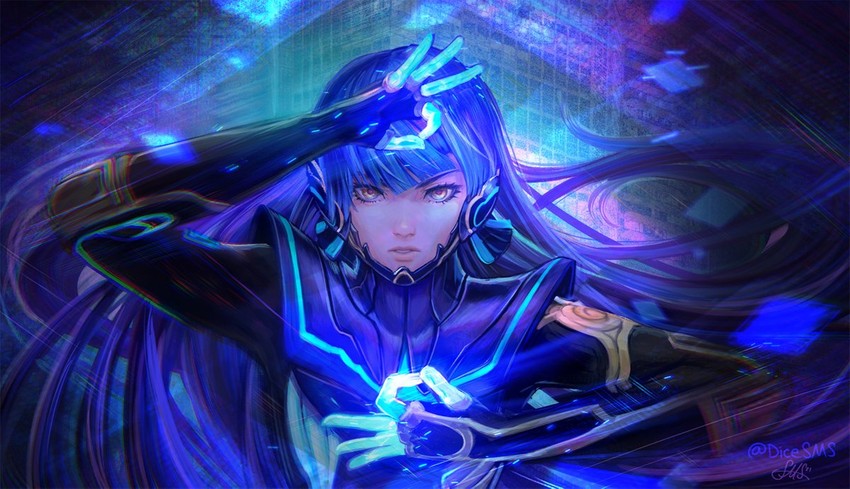 protagonist (shin megami tensei and 1 more) drawn by dicesms
