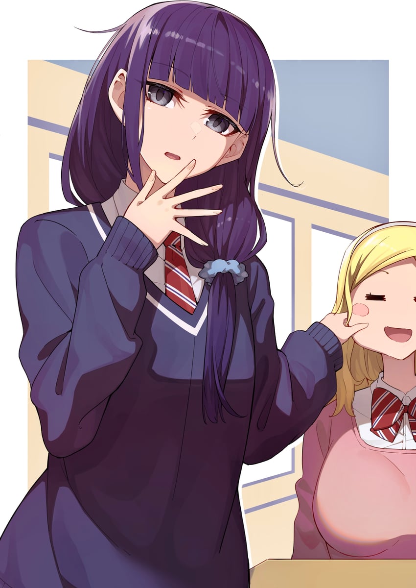 gundou misuzu and carol olston (tomo-chan wa onna no ko) drawn by tamago_sando