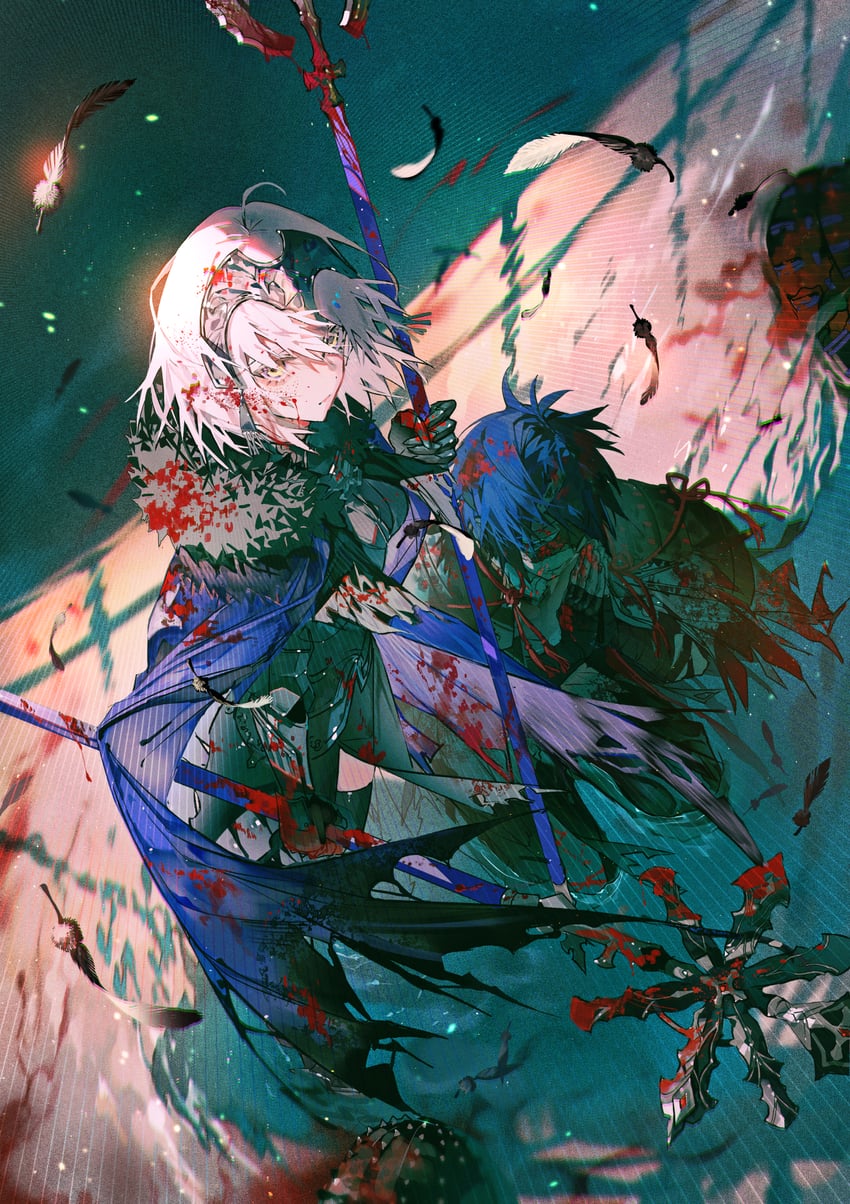 jeanne d'arc alter and chiemon (fate and 1 more) drawn by mura_karuki