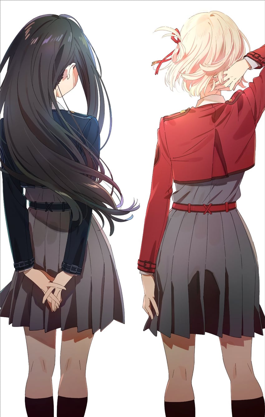 nishikigi chisato and inoue takina (lycoris recoil) drawn by tokira_nozumi