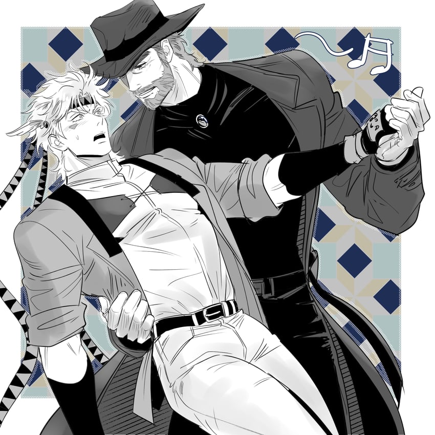 joseph joestar and caesar anthonio zeppeli (jojo no kimyou na bouken and 1 more) drawn by acea_n