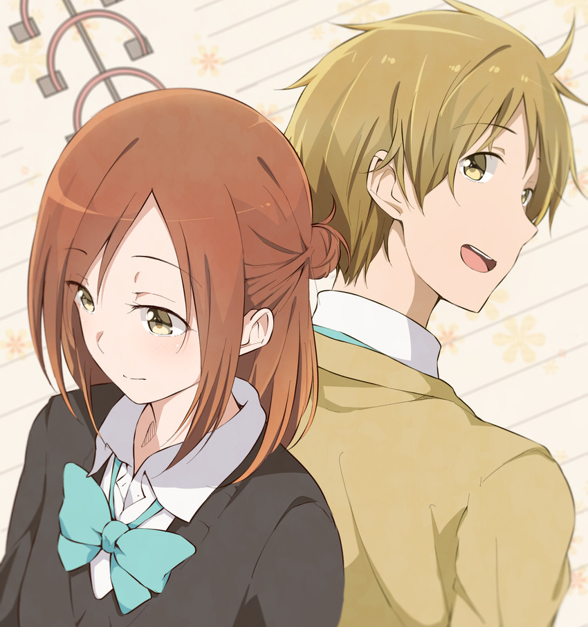 fujimiya kaori and hase yuuki (isshuukan friends) drawn by haine