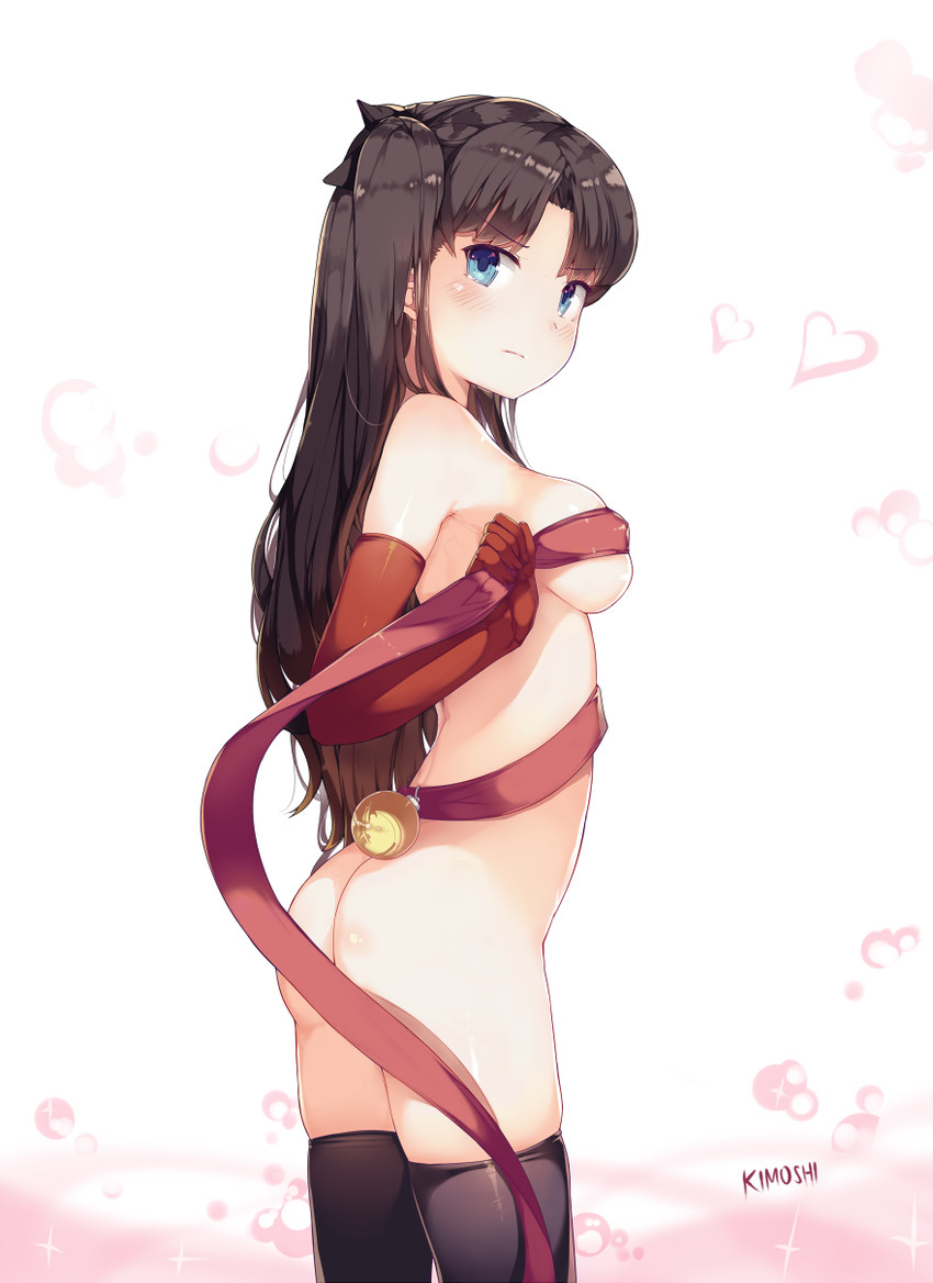 tohsaka rin (fate and 1 more) drawn by kimoshi