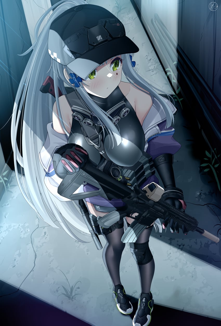 hk416 and klukai (girls' frontline and 1 more) drawn by helvetica_std