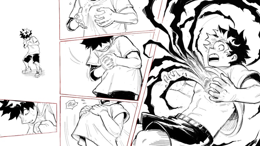 midoriya izuku (boku no hero academia) drawn by lc._universe