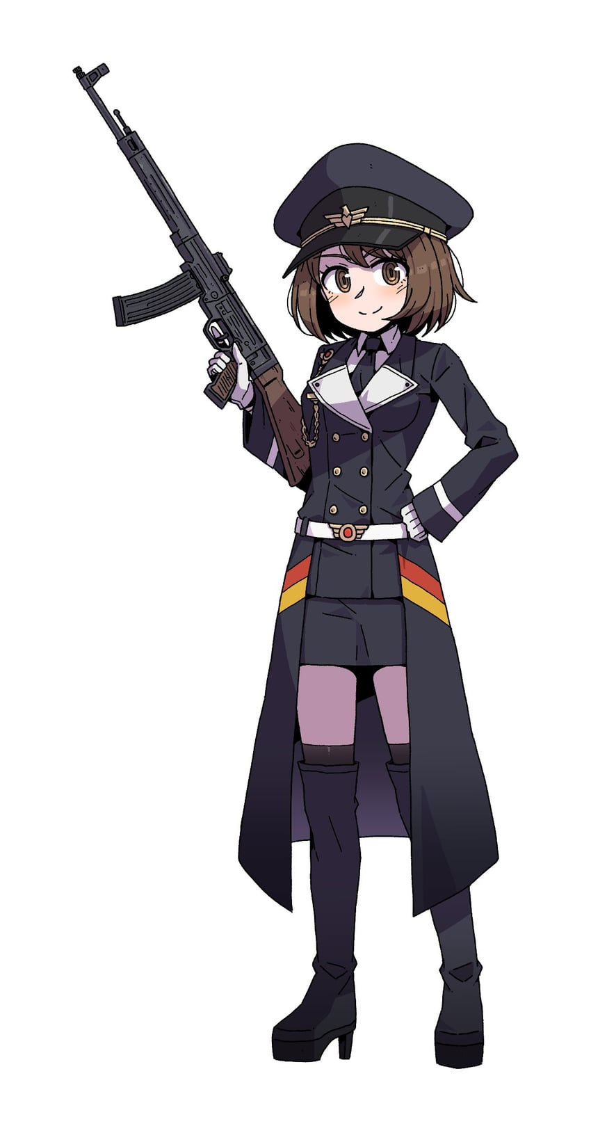 gloria and stg44 (pokemon and 2 more) drawn by karepack