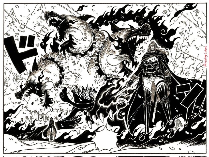 gunko and figarland shamrock (one piece) drawn by mas_ricky_acong_subroto