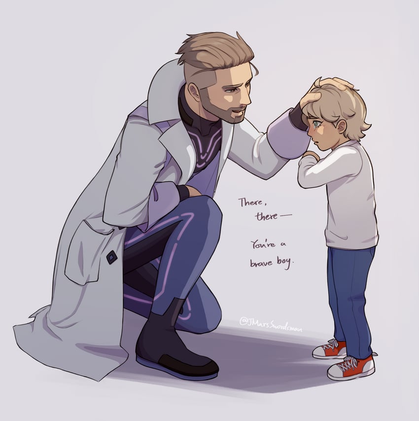 arven and professor turo (pokemon and 1 more) drawn by jmarsswordsman