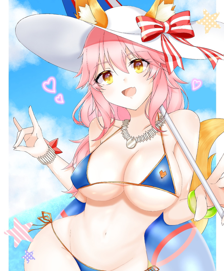 tamamo and tamamo no mae (fate and 1 more) drawn by kajiromiyuki