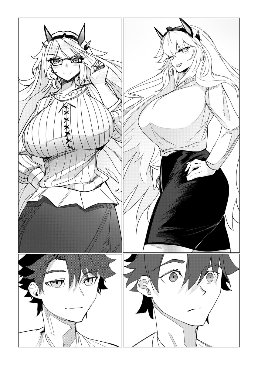 fujimaru ritsuka and barghest (fate and 1 more) drawn by obazzotto