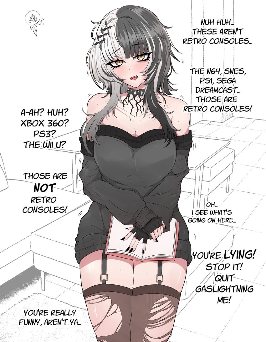 shiori novella (hololive and 1 more) drawn by mayoa