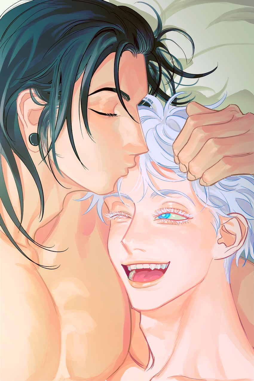 gojou satoru and getou suguru (jujutsu kaisen) drawn by gegoporn