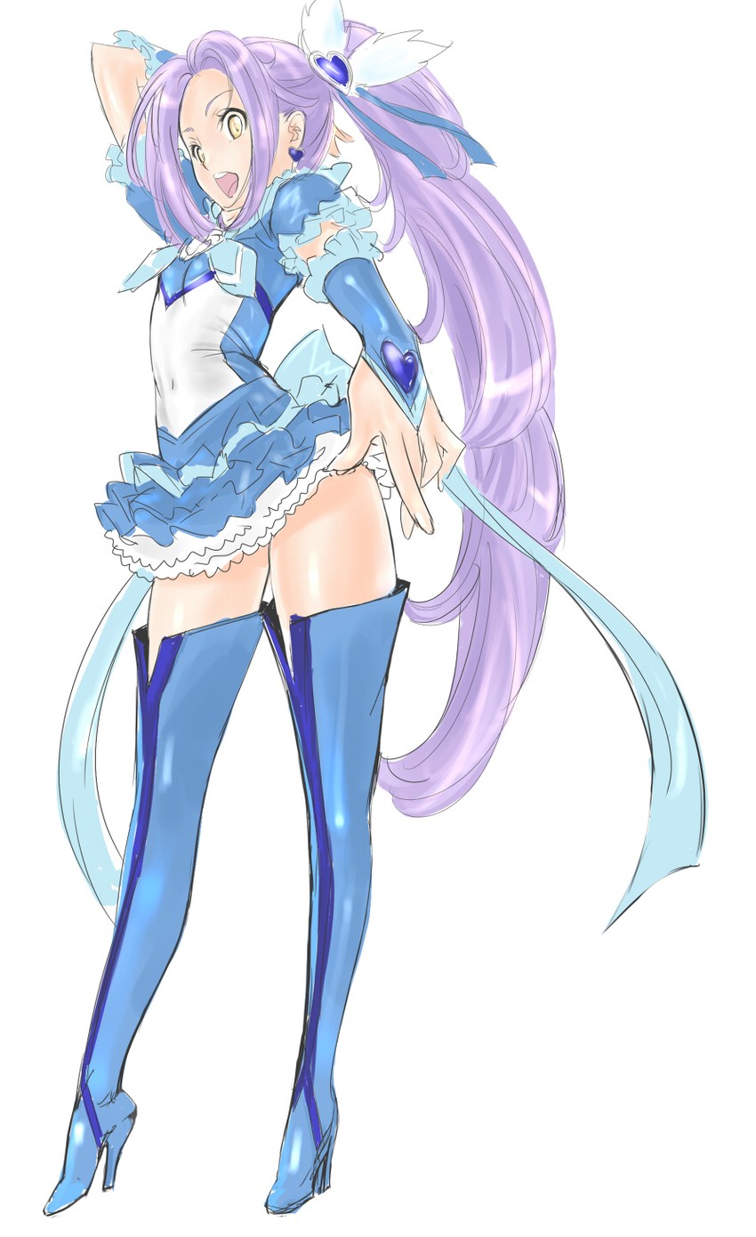 kurokawa eren, seiren, and cure beat (precure and 1 more) drawn by dodai_shouji