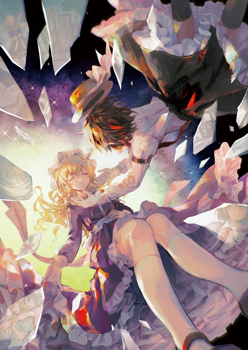 usami renko and maribel hearn (touhou) drawn by gensou_aporo
