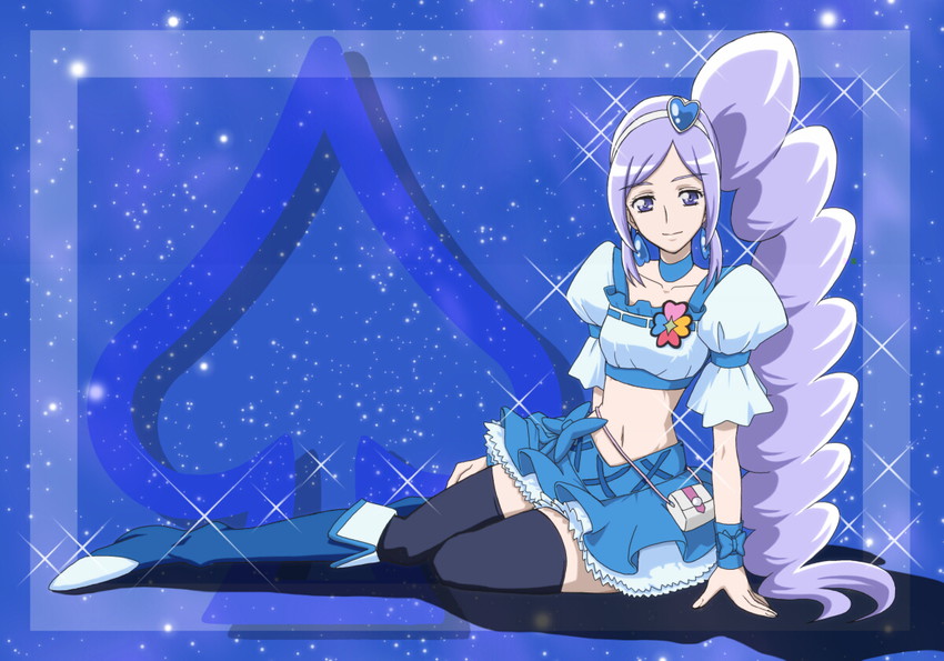 aono miki and cure berry (precure and 1 more) drawn by moritakusan