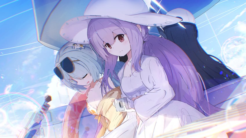 saori, atsuko, and hiyori (blue archive) drawn by chamoraile