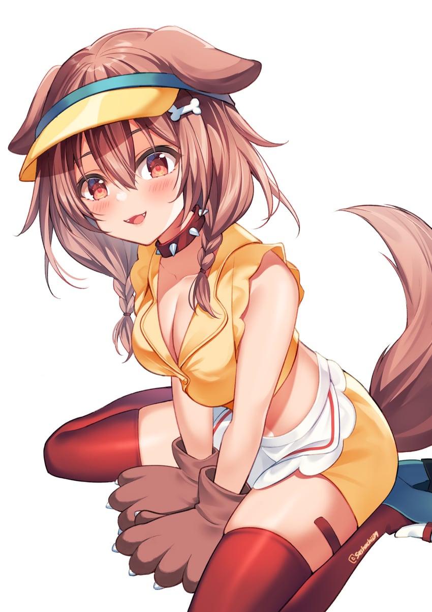 inugami korone (hololive and 1 more) drawn by sasha_chii
