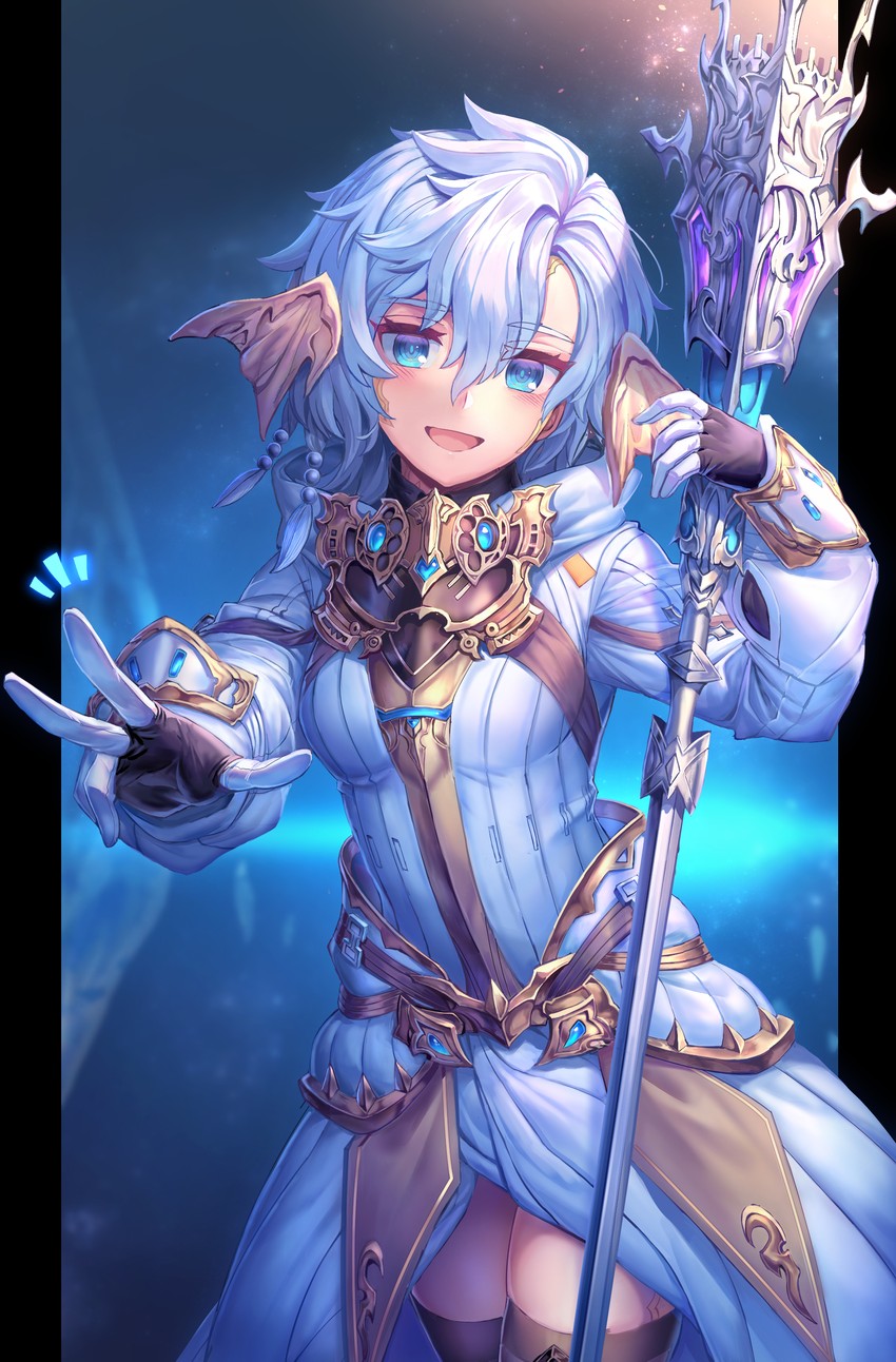 warrior of light and white mage (final fantasy and 1 more) drawn by shichigatsu