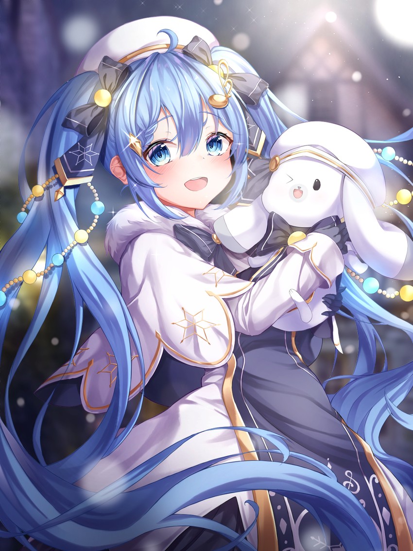 hatsune miku, yuki miku, and rabbit yukine (vocaloid) drawn by ttopang