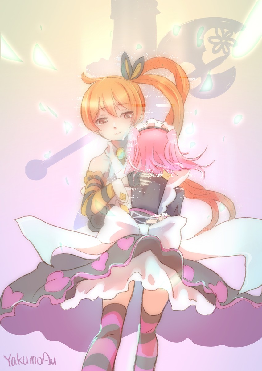 makino ikumi and midori ryo (mahou shoujo madoka magica and 1 more) drawn by yakumo_au