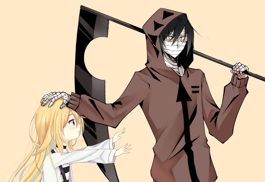 rachel gardner and isaac foster (satsuriku no tenshi) drawn by sasatabekung