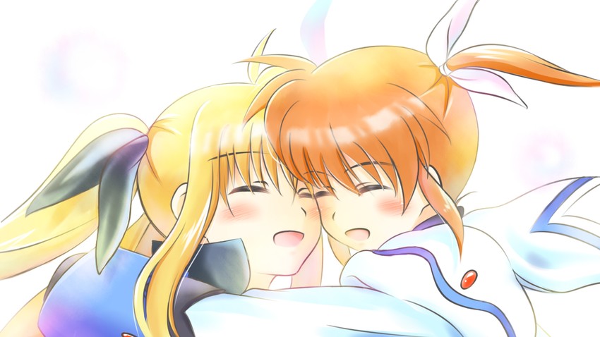 fate testarossa and takamachi nanoha (lyrical nanoha and 2 more) drawn by kerorokjy