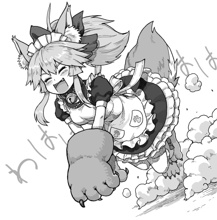 tamamo and tamamo cat (fate and 1 more) drawn by kusama_takato