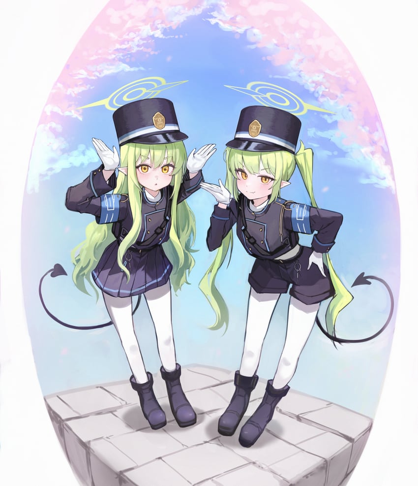hikari and nozomi (blue archive) drawn by mamo_(user_jjca7524)