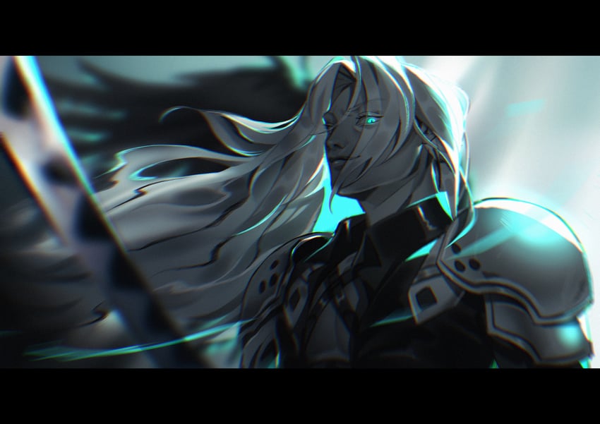 sephiroth (final fantasy and 3 more) drawn by nijagen