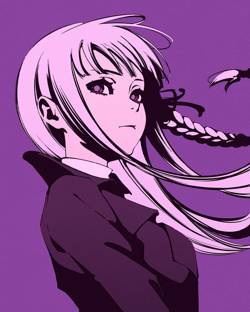kirigiri kyoko (danganronpa and 1 more) drawn by moshimoshibe