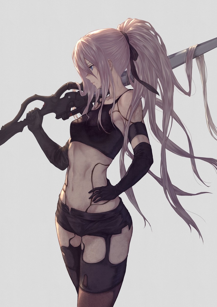a2 (nier and 1 more) drawn by yasu_(segawahiroyasu)
