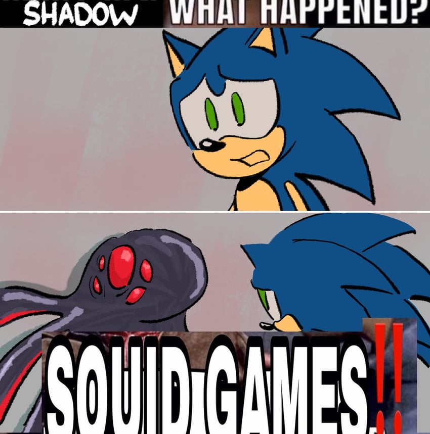 sonic the hedgehog and doom morph (sonic and 2 more) drawn by chai_teaparty