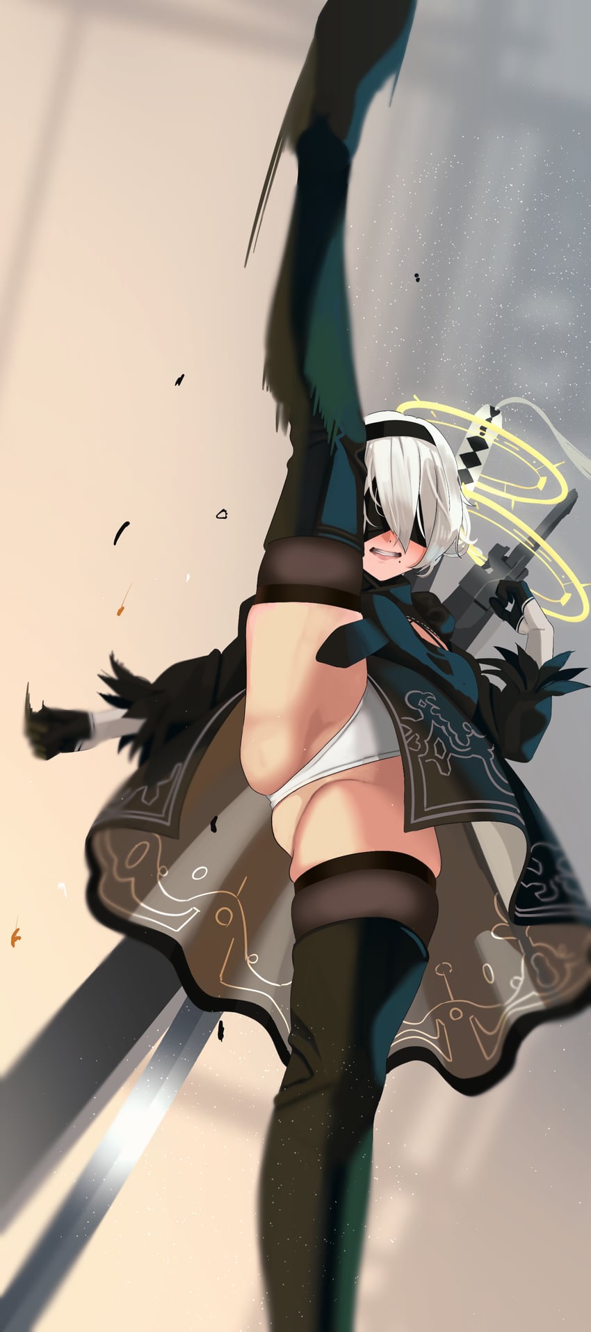 2b (nier and 1 more) drawn by po-i-mu