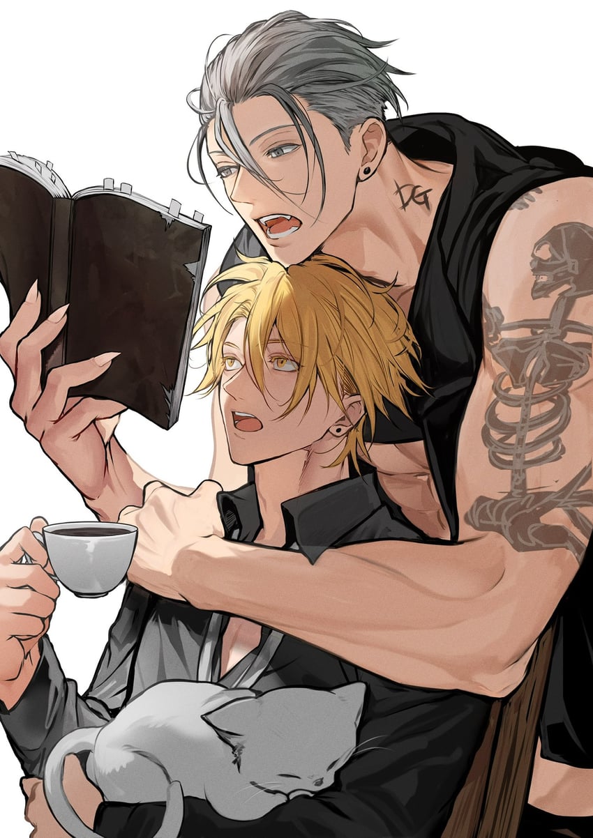 giancarlo bourbon del monte and bakshi christensen (lucky dog 1) drawn by miyamoyan
