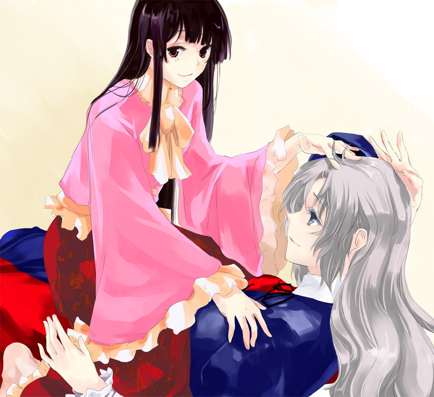 houraisan kaguya and yagokoro eirin (touhou) drawn by mosuke
