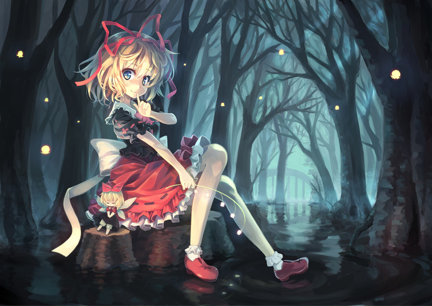 medicine melancholy and su-san (touhou) drawn by orita_enpitsu