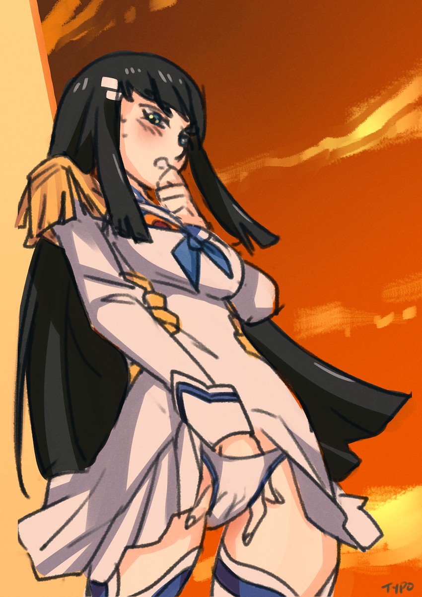 kiryuuin satsuki and junketsu (kill la kill) drawn by optionaltypo